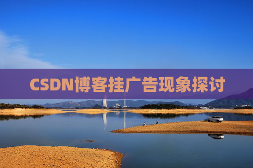 CSDN博客挂广告现象探讨